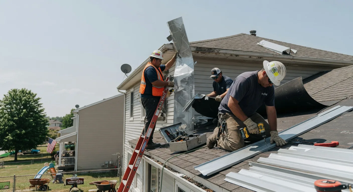 Storm Damage Metal Roof Repair in Wiconisco, PA